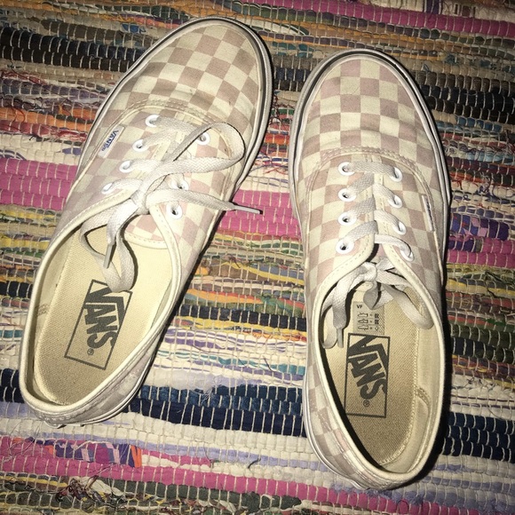 Vans Shoes - Pink checkered vans